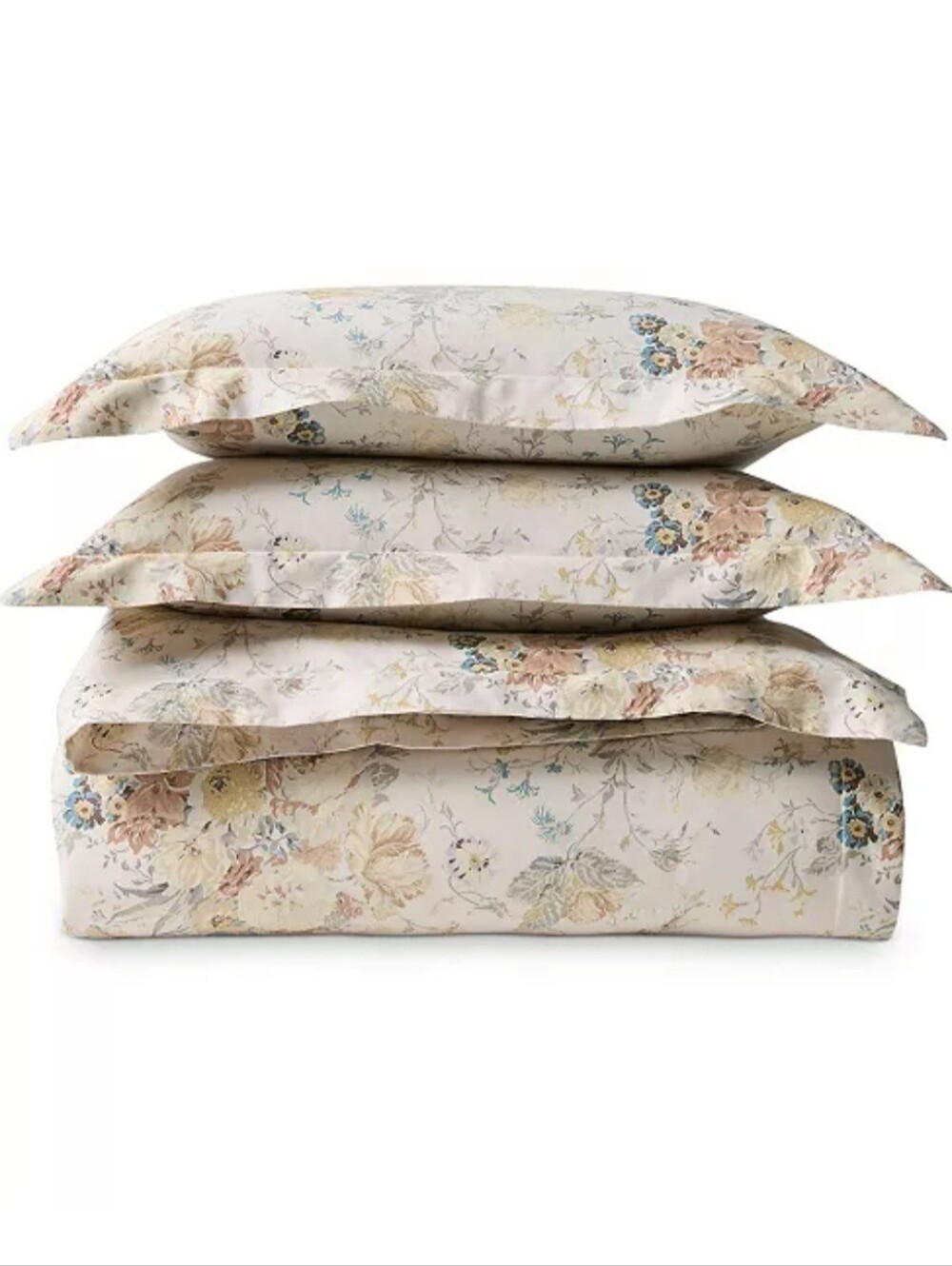 Ralph Lauren Gwynne KING Duvet Cover & Pillowshams Set Cream Multi NWOT